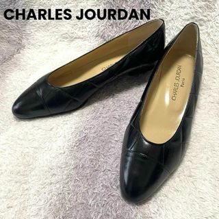 シャルルジョルダン(CHARLES JOURDAN)のs901 シャルルジョルダン/レザーパンプス/本革/ヒール6 1/2ブラック/黒(ハイヒール/パンプス)