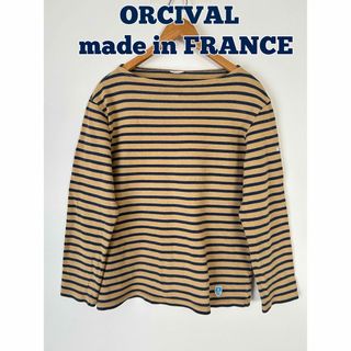 オーシバル(ORCIVAL)のORCIVAL バスクシャツ　カットソー　ロンT ボーダー　ボートネック(Tシャツ/カットソー(七分/長袖))