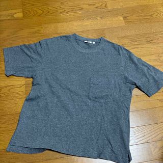 ユニクロ(UNIQLO)のUNIQLO  メンズ　 Tシャツ　グレー　M(Tシャツ/カットソー(半袖/袖なし))