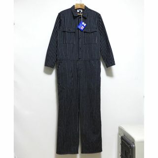 ヤーモ(Yarmo)の新品 Yarmo BOILER SUIT S ネイビー ストライプ イギリス製(オールインワン)