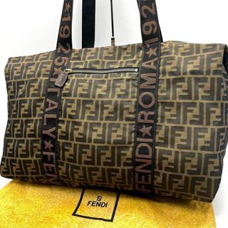 フェンディ(FENDI)のフェンディ ボストンバッグ ズッカ キャンバス ブラウン 肩掛け A4可 ローマ(ボストンバッグ)