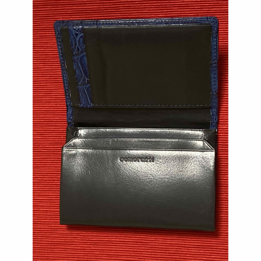 藍染クロコダイル名刺入れ カードケース 未使用品 藍染クロコダイル名刺入れ カードケース 未使用品