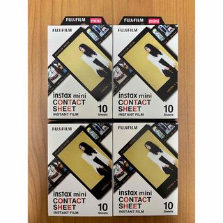 フジフイルム(富士フイルム)のFUJIFILM instaxminiチェキフィルム10枚入(4箱)(フィルムカメラ)