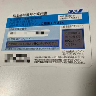 エーエヌエー(ゼンニッポンクウユ)(ANA(全日本空輸))の全日空　ANA　株主優待券(航空券)