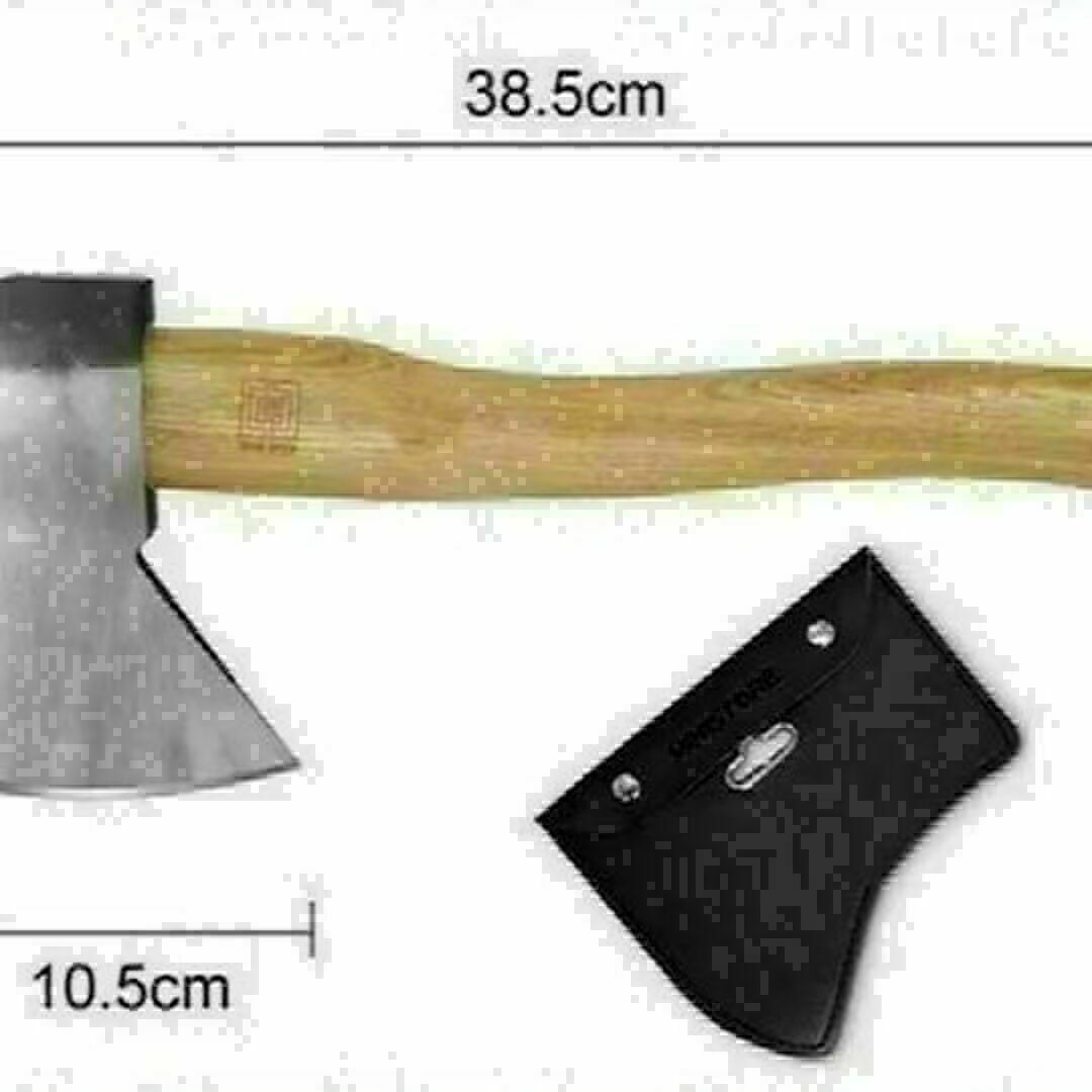 送料無料　大人気斧 銀の斧 キャンプ 薪割り 手斧 小型薪割り斧 釣り (銀) スポーツ/アウトドアのアウトドア(ストーブ/コンロ)の商品写真