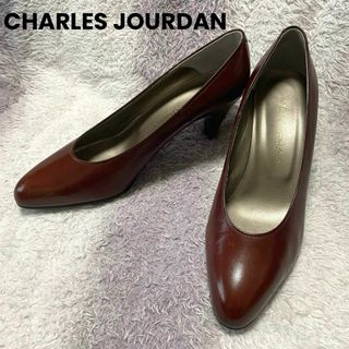 シャルルジョルダン(CHARLES JOURDAN)のs902 シャルルジョルダン/レザーパンプス/本革/ヒール6 1/2 ブラウン(ハイヒール/パンプス)