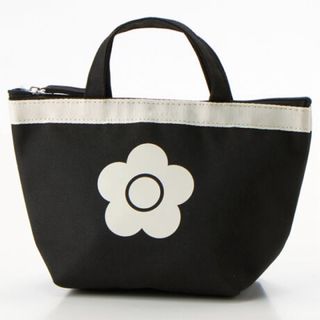 マリークワント(MARY QUANT)のマリークワント　簡易保冷・保温バッグ　トート　ミニサイズ　黒(トートバッグ)