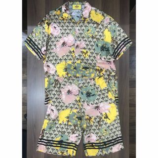 (3990) adidas x Gucci プリント シャツ＆パンツ セット(シャツ)