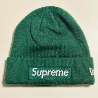 シュプリーム(Supreme)のsupreme シュプリーム ボックスロゴ ビーニー グリーン ニューエラ (ニット帽/ビーニー)