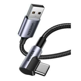 【特価商品】UGREEN USB Type C ケーブル L字ナイロン編み 3A(PC周辺機器)