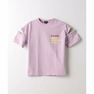 ユナイテッドアローズグリーンレーベルリラクシング(UNITED ARROWS green label relaxing)の【LILAC】TJ サイドスリット Tシャツ 110cm-130cm(Tシャツ/カットソー)