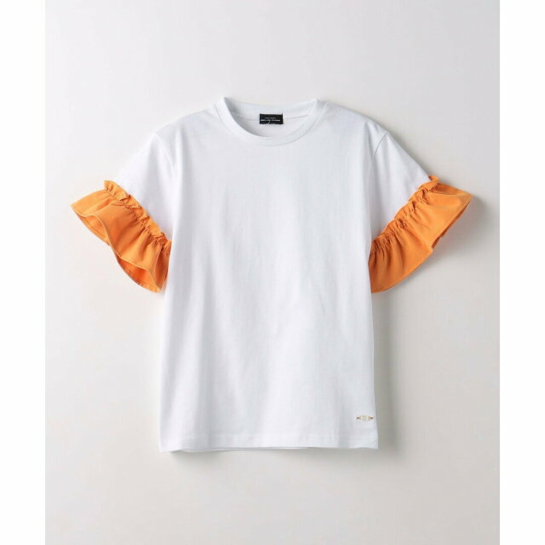 UNITED ARROWS green label relaxing(ユナイテッドアローズグリーンレーベルリラクシング)の【OFF WHITE】【110cm】TJ ソリッド フリル袖 Tシャツ 100cm-130cm キッズ/ベビー/マタニティのキッズ服女の子用(90cm~)(Tシャツ/カットソー)の商品写真