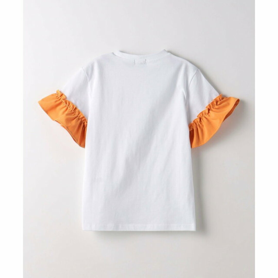 UNITED ARROWS green label relaxing(ユナイテッドアローズグリーンレーベルリラクシング)の【OFF WHITE】TJ ソリッド フリル袖 Tシャツ 100cm-130cm キッズ/ベビー/マタニティのキッズ服女の子用(90cm~)(Tシャツ/カットソー)の商品写真