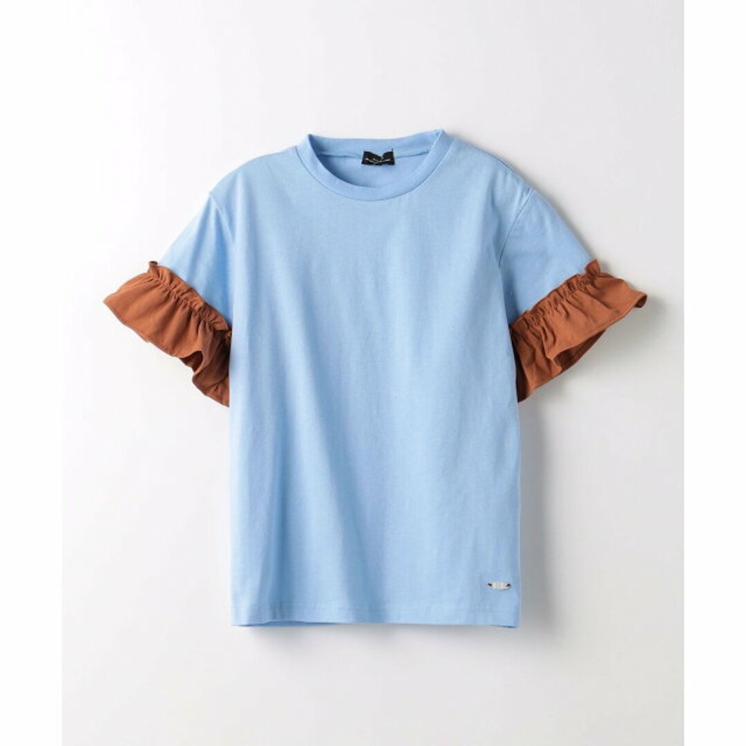 UNITED ARROWS green label relaxing(ユナイテッドアローズグリーンレーベルリラクシング)の【LT.BLUE】【110cm】TJ ソリッド フリル袖 Tシャツ 100cm-130cm キッズ/ベビー/マタニティのキッズ服女の子用(90cm~)(Tシャツ/カットソー)の商品写真