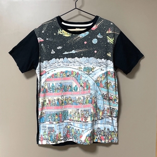 グラニフ(Design Tshirts Store graniph)のグラニフ　ウォーリーを探せ　メンズTシャツ　Lサイズ(Tシャツ/カットソー(半袖/袖なし))
