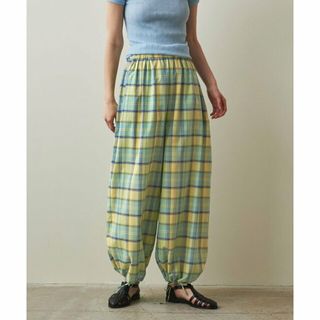 スティーブンアラン(steven alan)の【LIME】<Steven Alan>COTTON SILK CHECK EASY WIDE PANTS/パンツ(その他)