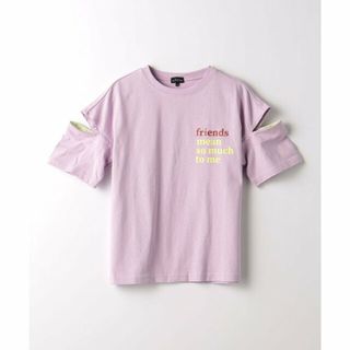 ユナイテッドアローズグリーンレーベルリラクシング(UNITED ARROWS green label relaxing)の【LILAC】TJ サイドスリット Tシャツ 140cm-150cm(Tシャツ/カットソー)