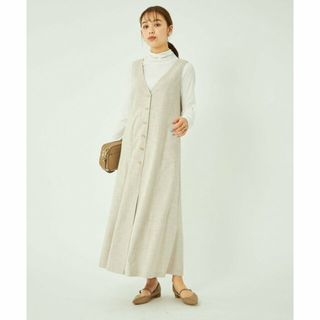 ユナイテッドアローズグリーンレーベルリラクシング(UNITED ARROWS green label relaxing)の【NATURAL】【別注】<ELIN >ジャンパー スカート(ロングワンピース/マキシワンピース)