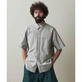 スティーブンアラン(steven alan)の【LT.GRAY】<Steven Alan> CTN/WTR CHECK REGULAR COLLAR SHORT SLEEVE SHIRT -LOOSE/シャツ(その他)