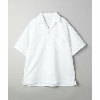 ビューティアンドユースユナイテッドアローズ(BEAUTY&YOUTH UNITED ARROWS)の【WHITE】ポリッシュ ジャガード オープンカラーシャツ(その他)