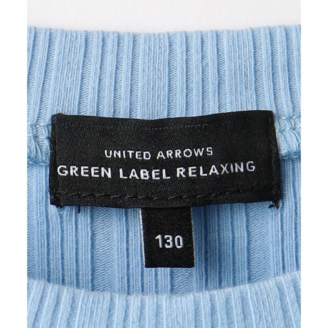 UNITED ARROWS green label relaxing(ユナイテッドアローズグリーンレーベルリラクシング)の【LT.BLUE】テレコ*花柄 ティアード ワンピース 110cm-130cm キッズ/ベビー/マタニティのキッズ服女の子用(90cm~)(ワンピース)の商品写真