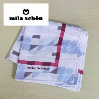 mila schon - ミラショーン ミラ・ショーン ハンカチ レディース ロゴ 中古 美品 大判 