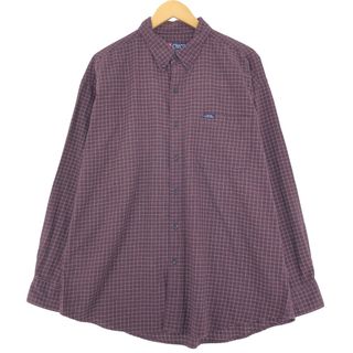 ラルフローレン(Ralph Lauren)の古着 90年代 ラルフローレン Ralph Lauren CHAPS チャップス 長袖 ボタンダウンチェックシャツ メンズXL ヴィンテージ /eaa428663(シャツ)