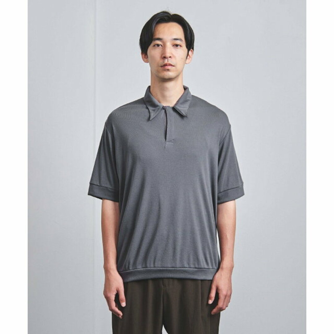 UNITED ARROWS(ユナイテッドアローズ)の【MD.GRAY】<Camoshita> スキッパー プルオーバー メンズのトップス(ポロシャツ)の商品写真