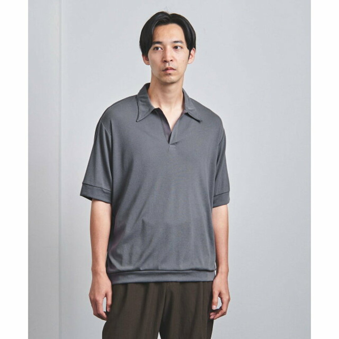 UNITED ARROWS(ユナイテッドアローズ)の【MD.GRAY】【L】<Camoshita> スキッパー プルオーバー メンズのトップス(ポロシャツ)の商品写真