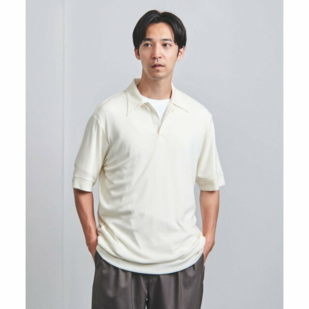 UNITED ARROWS(ユナイテッドアローズ)の【OFF WHITE】【M】<Camoshita> スキッパー プルオーバー メンズのトップス(ポロシャツ)の商品写真