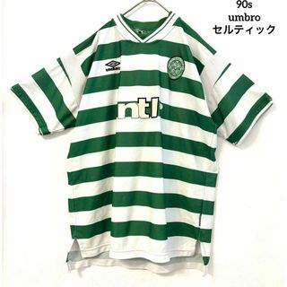 アンブロ(UMBRO)の90s umbroアンブロ ユニフォーム セルティック シャツ   L～XL相当(Tシャツ/カットソー(半袖/袖なし))