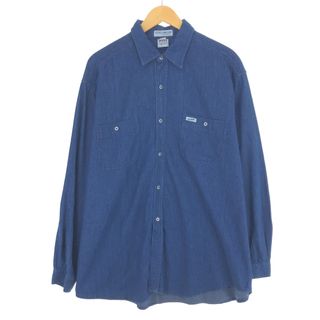 ゲス(GUESS)の古着 90年代 ゲス Guess GEORGES MARCIANO 長袖 デニムシャツ USA製 メンズXL ヴィンテージ /eaa428943(シャツ)