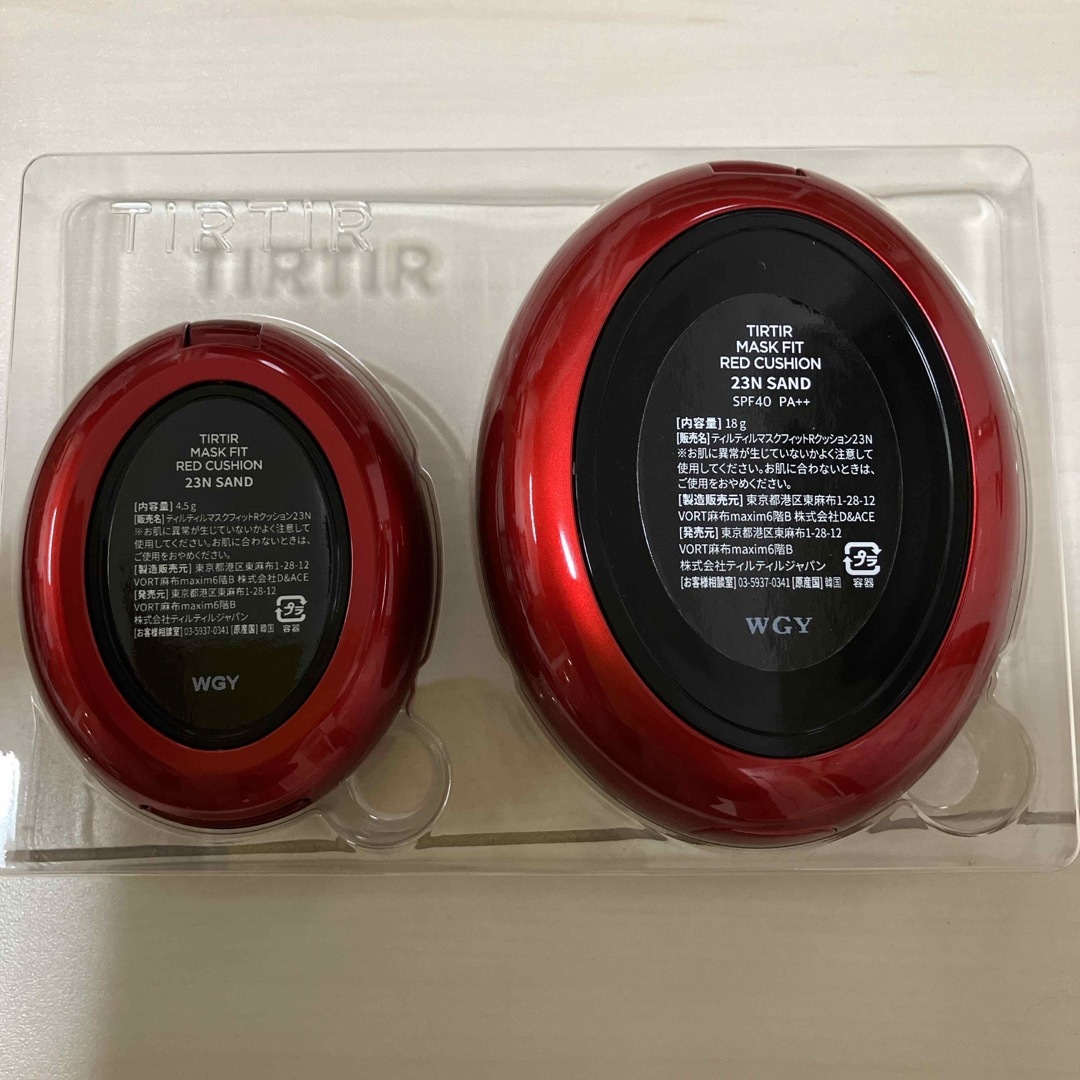 TIRTIR(ティルティル)のティルティル クッションファンデ レッド 23N 2個セット コスメ/美容のベースメイク/化粧品(ファンデーション)の商品写真