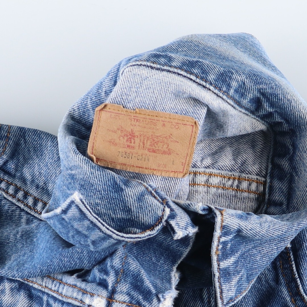 古着 90年代 リーバイス Levi´s 76581-0214 デニムジャケット G 古着 90年代 リーバイス Levi´s 76581-0214 デニムジャケット G