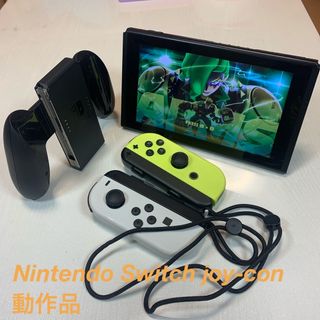 ニンテンドースイッチ(Nintendo Switch)のニンテンドースイッチ　本体  ジョイコン(L) ホワイト(R) ネオンイエロー(家庭用ゲーム機本体)