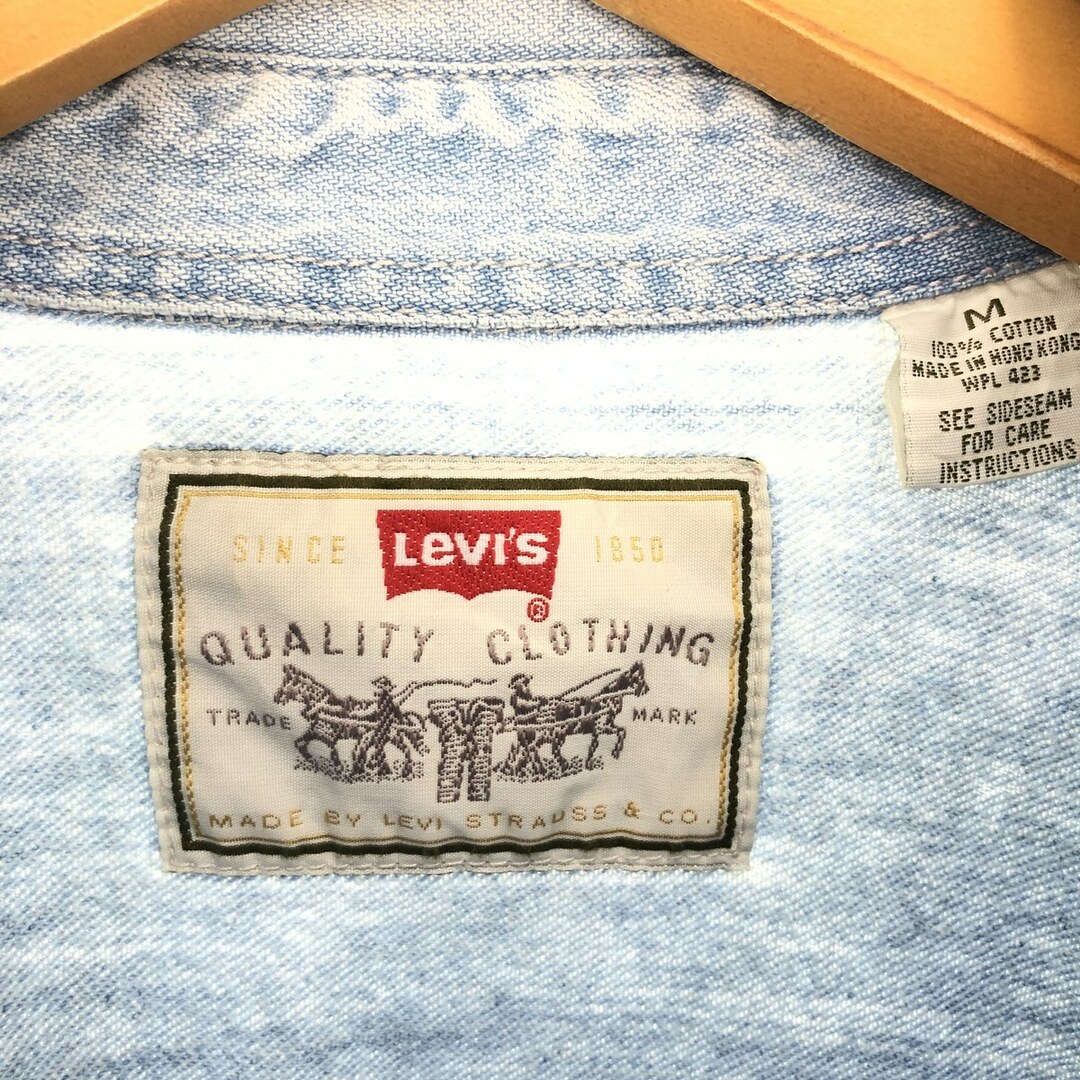 Levi's(リーバイス)の古着 90年代 リーバイス Levi's 長袖 デニムシャツ メンズM ヴィンテージ /eaa428948 メンズのトップス(シャツ)の商品写真