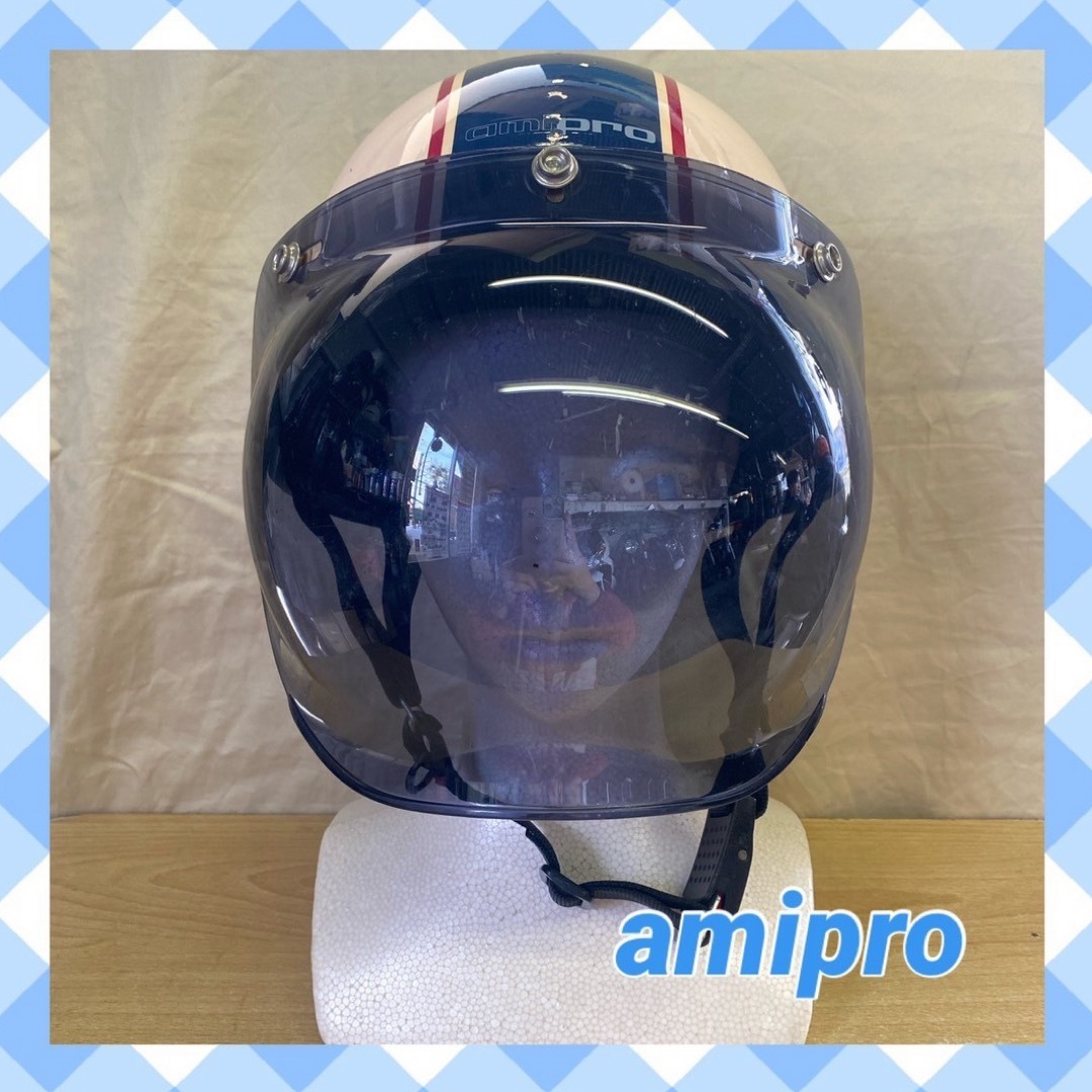 ホンダ(ホンダ)のamipro★HONDA ジェットヘルメット フリーサイズ 自動車/バイクのバイク(ヘルメット/シールド)の商品写真
