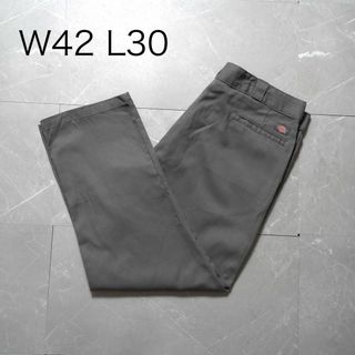 Dickies - ディッキーズ　W42 L30 ワークパンツ　グレー　無地　Dickies 874