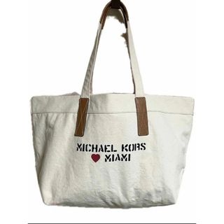 マイケルコース(Michael Kors)の未使用品 マイケルコース キャンバス レザー ハンド トート バッグ 自宅保管品(トートバッグ)