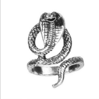 2389 蛇 リング 指輪 シルバー スネーク メンズ 爬虫類 コブラ蛇の指(リング(指輪))