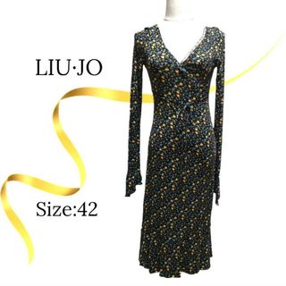 ★美品★LIU·JO　リュー・ジョー　ワンピース　長袖　ジャージー　インポート(ひざ丈ワンピース)