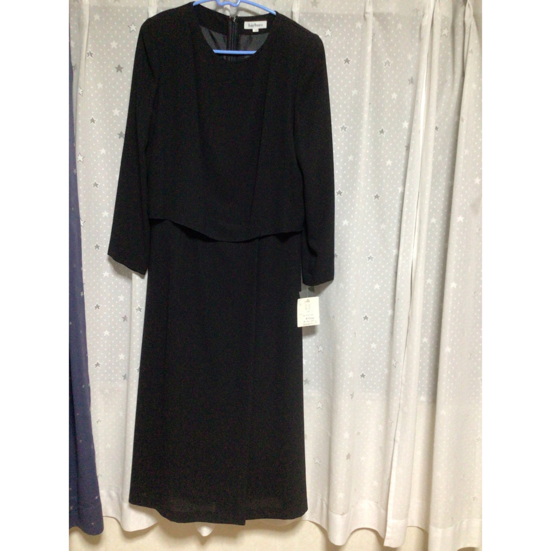ブラックフォーマルワンピース13号 レディースのフォーマル/ドレス(礼服/喪服)の商品写真