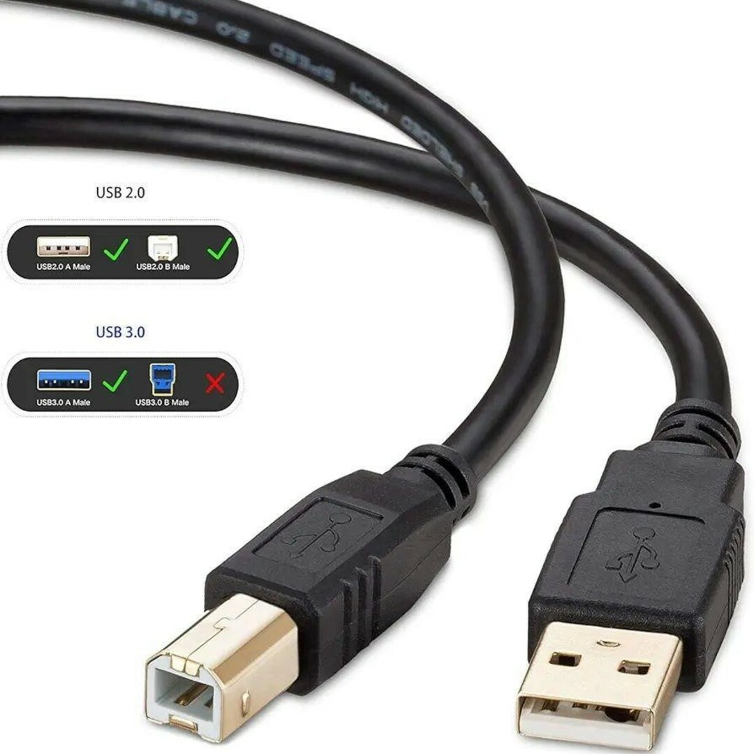 ✨1点限り✨USB2.0ケーブル プリンターケーブル 10m 高速転送 延長 スマホ/家電/カメラのPC/タブレット(PC周辺機器)の商品写真