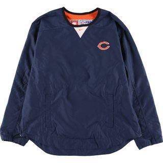 ナイキ(NIKE)の古着 90年代 ナイキ NIKE NFL CHICAGO BEARS シカゴベアーズ ウォームアッププルオーバー メンズL ヴィンテージ /eaa435553(ナイロンジャケット)