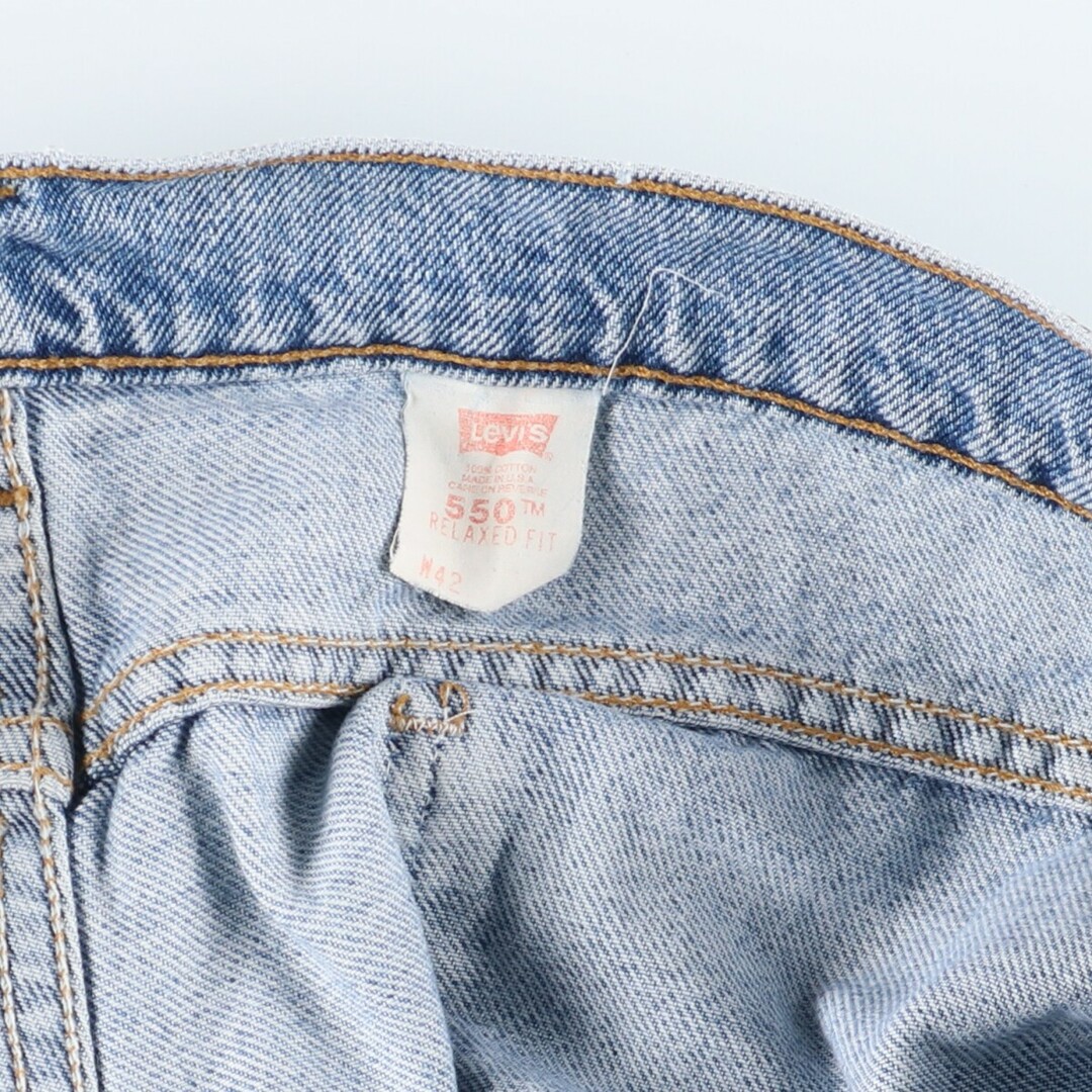 Levi's(リーバイス)の古着 90年代 リーバイス Levi's 550 RELAXED FIT デニムショーツ ショートパンツ USA製 メンズw42 ヴィンテージ /eaa435723 メンズのパンツ(ショートパンツ)の商品写真