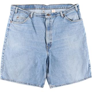 リーバイス(Levi's)の古着 90年代 リーバイス Levi's 550 RELAXED FIT デニムショーツ ショートパンツ USA製 メンズw42 ヴィンテージ /eaa435723(ショートパンツ)