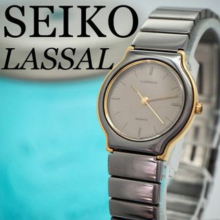 セイコー(SEIKO)の547 SEIKO ラサール時計 レディース腕時計 箱付き ブラック ゴールド(腕時計)