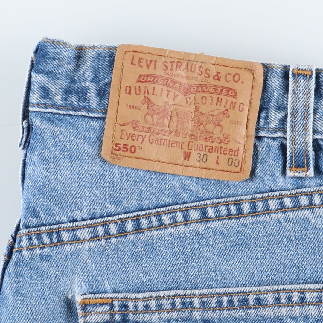 Levi's(リーバイス)の古着 90年代 リーバイス Levi's 550 RELAXED FIT デニムショーツ ショートパンツ USA製 メンズw30 ヴィンテージ /eaa435724 メンズのパンツ(ショートパンツ)の商品写真