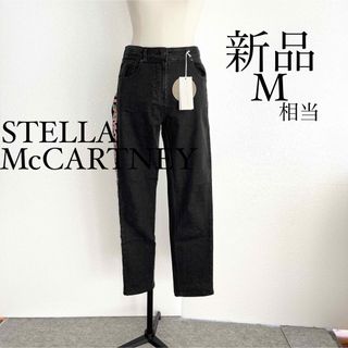 ステラマッカートニー(Stella McCartney)のSTELLA McCARTNEYステラマッカートニー　ロゴ入りブラックデニム　M(デニム/ジーンズ)