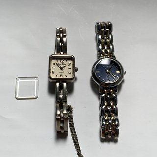 ジャンク　昭和レトロ ヴィンテージ レディース 腕時計 ２つまとめ売り(腕時計)